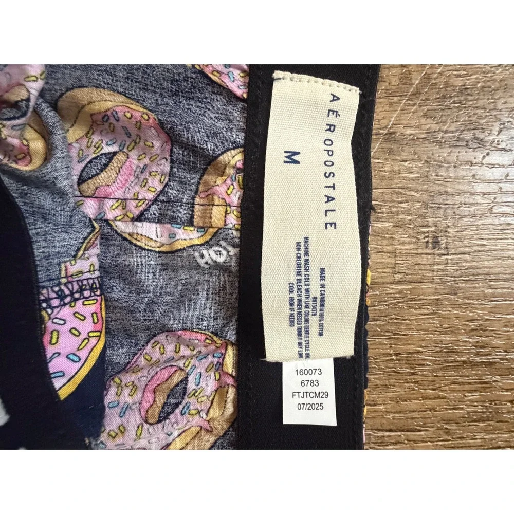 Aeropostale Mens Medium Navy Blue Pink Donut Print Cotton Boxer Shorts M HoReady